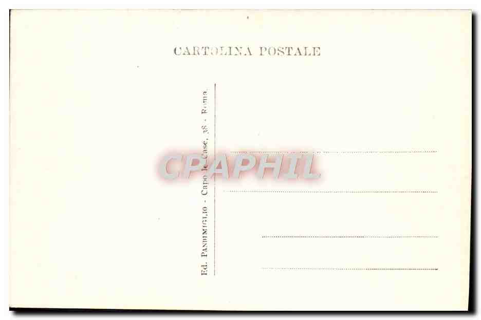 CPA Roma Giardino Vaticano con la Cupola di S Pietro — Rückseite