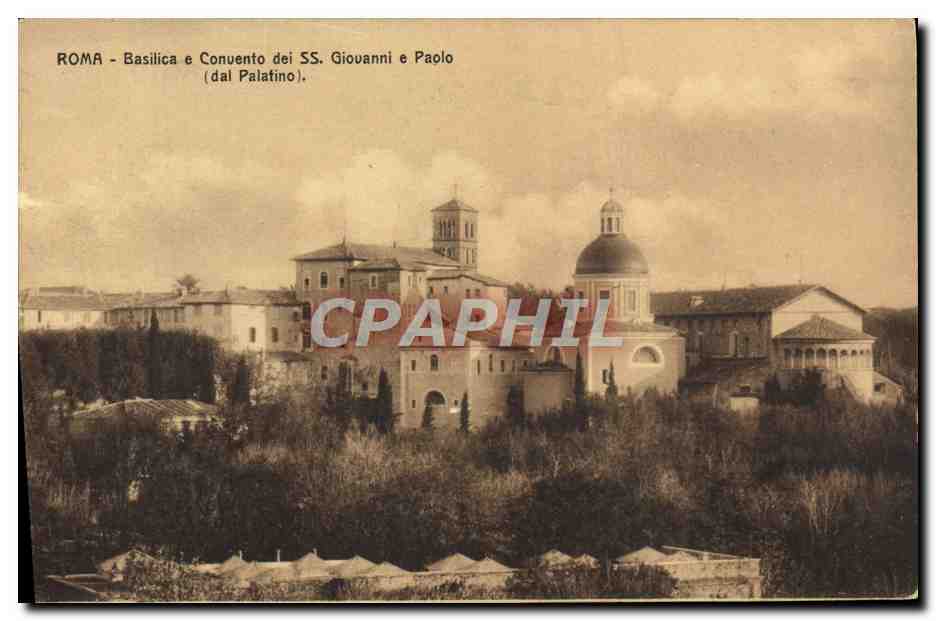 CPA Roma Basilica e Convento dei SS Giovanni e Paolo dai Palatino