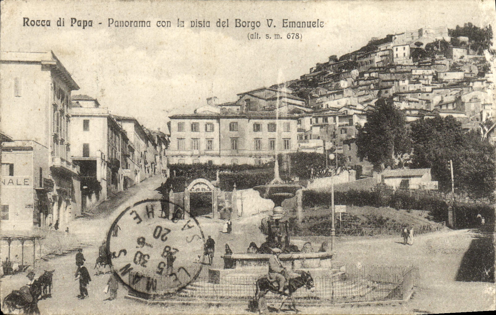 CPA Rocca di Papa Panorama Con Vista del Borgo V Emanuele