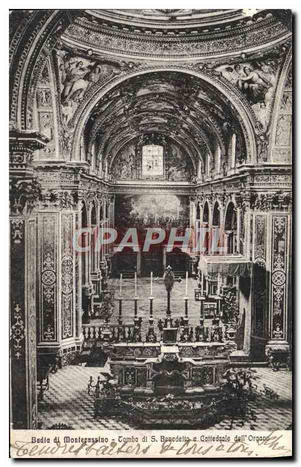 CPA Badia Di Montevassino Tomba Di Benedetto e cattedrale dell Organo