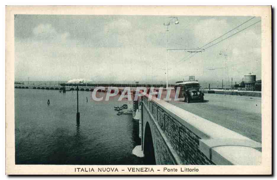 CPA Venezia Ponte Littorio Pastiglie Valda