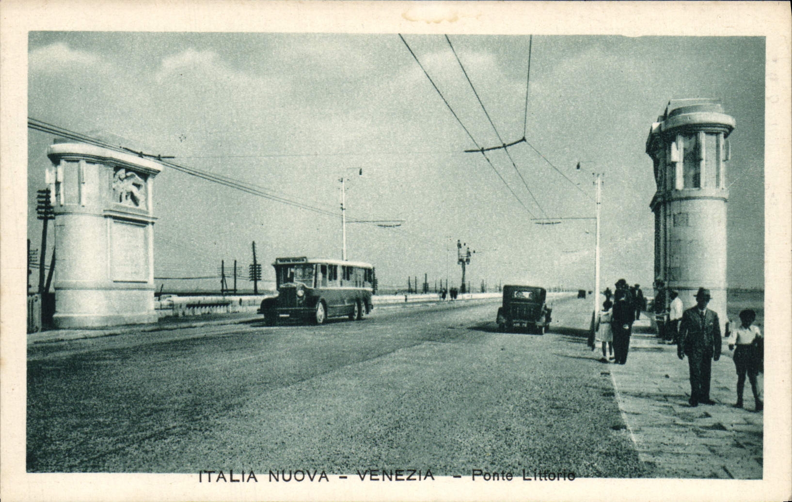 CPA Venezia Ponte Littorio Pastiglie Valda
