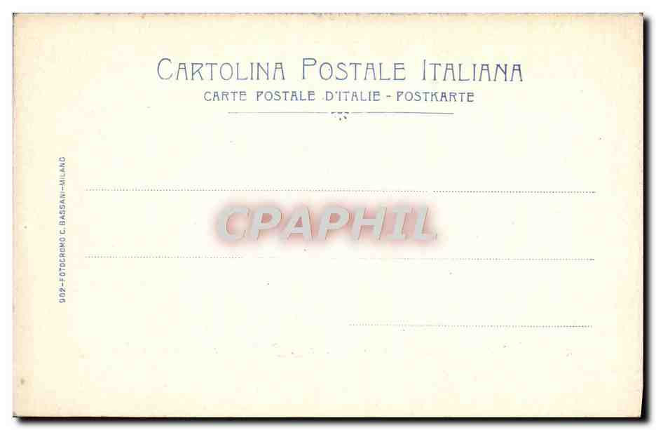 CPA Milano Largo Cairoli Mon A G Garibaldi e Ristorante Eden  — Rückseite