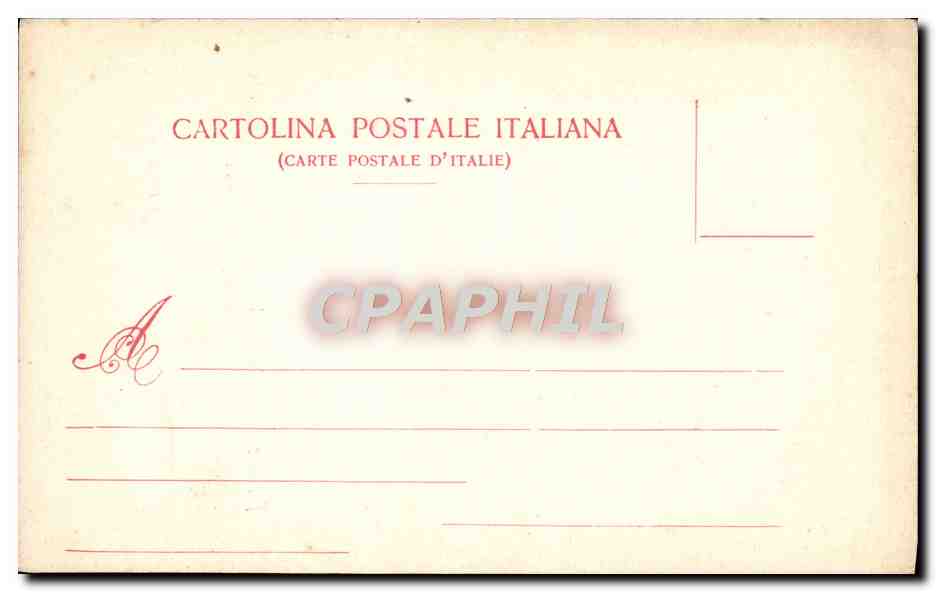 CPA Firenze Palazzo del Podesta ora Museo Nazionale La scala nel cortile — Rückseite