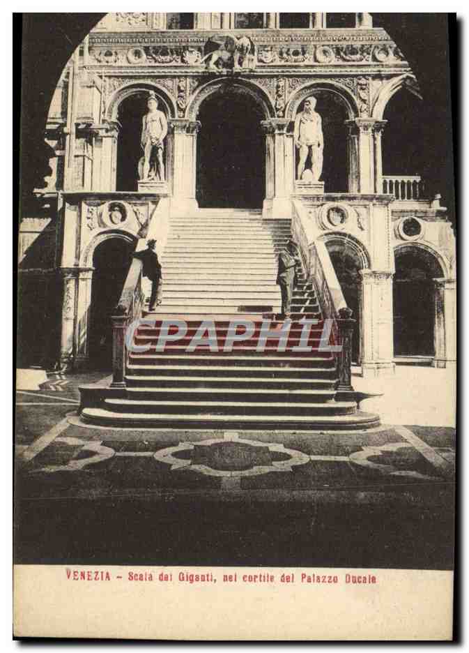CPA Venezia Scala Del Giganti Nei Cortite del Palazzo Ducale