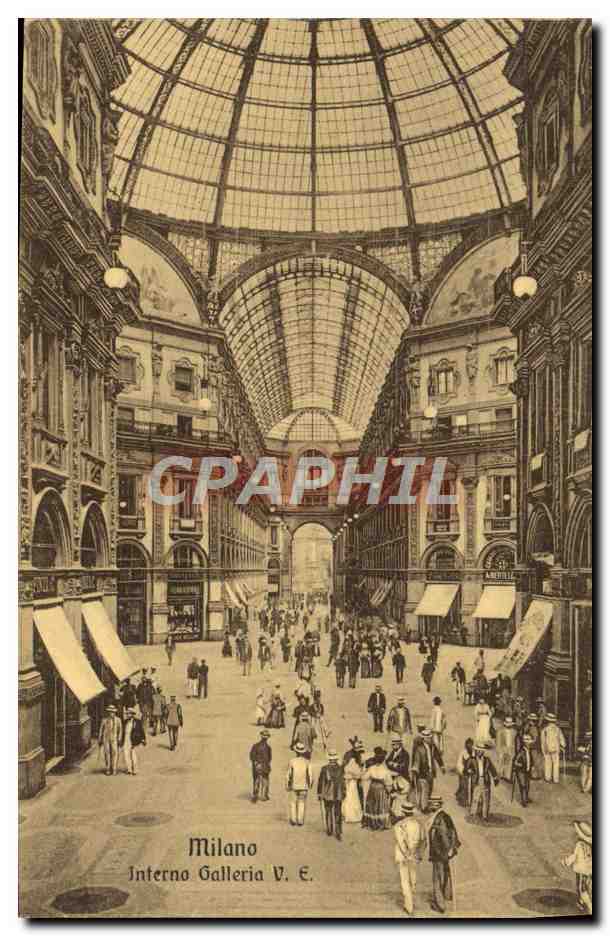 CPA Milano Interno Galleria V E