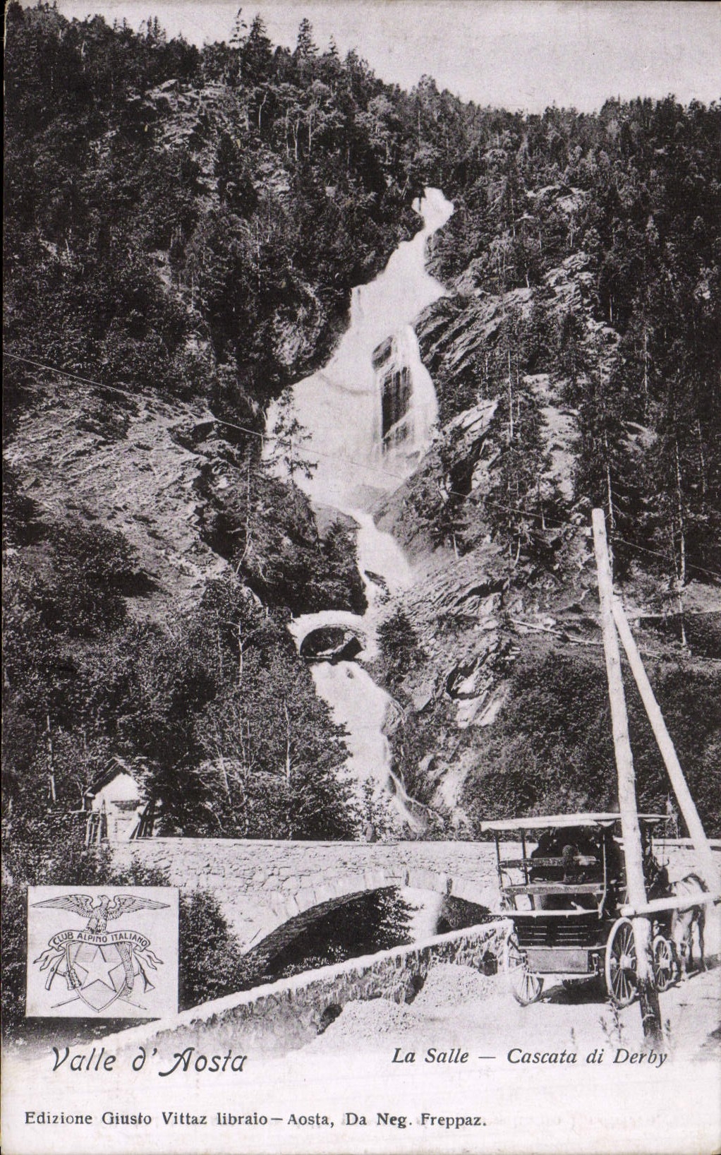 CPA Valle d'Aosta La Salle Cascata di Derby 