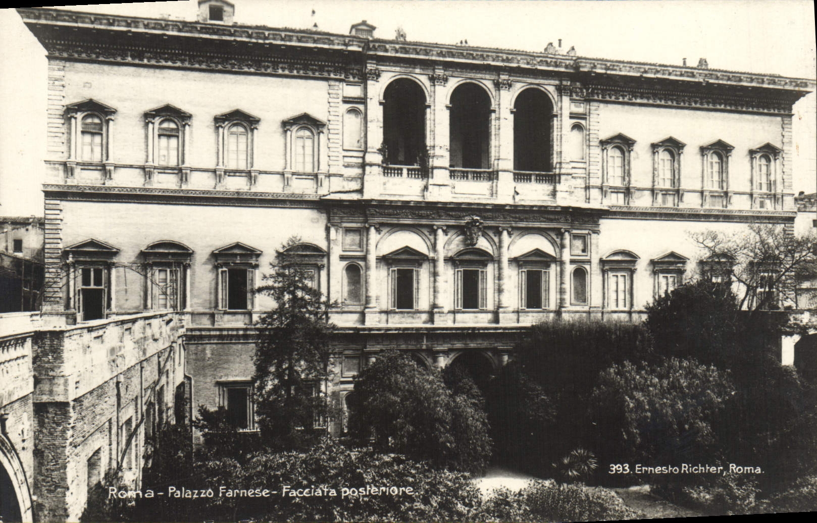 CPA Roma Palazzo Farnese Facciata Posteriore