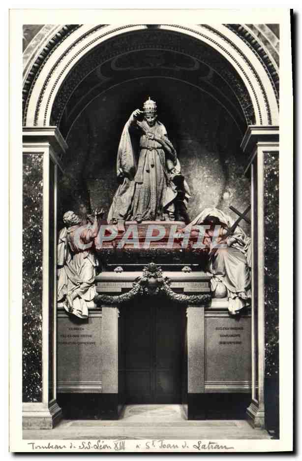 CPA Roma S Giovanni in Laterano Monumento a Leone XIII