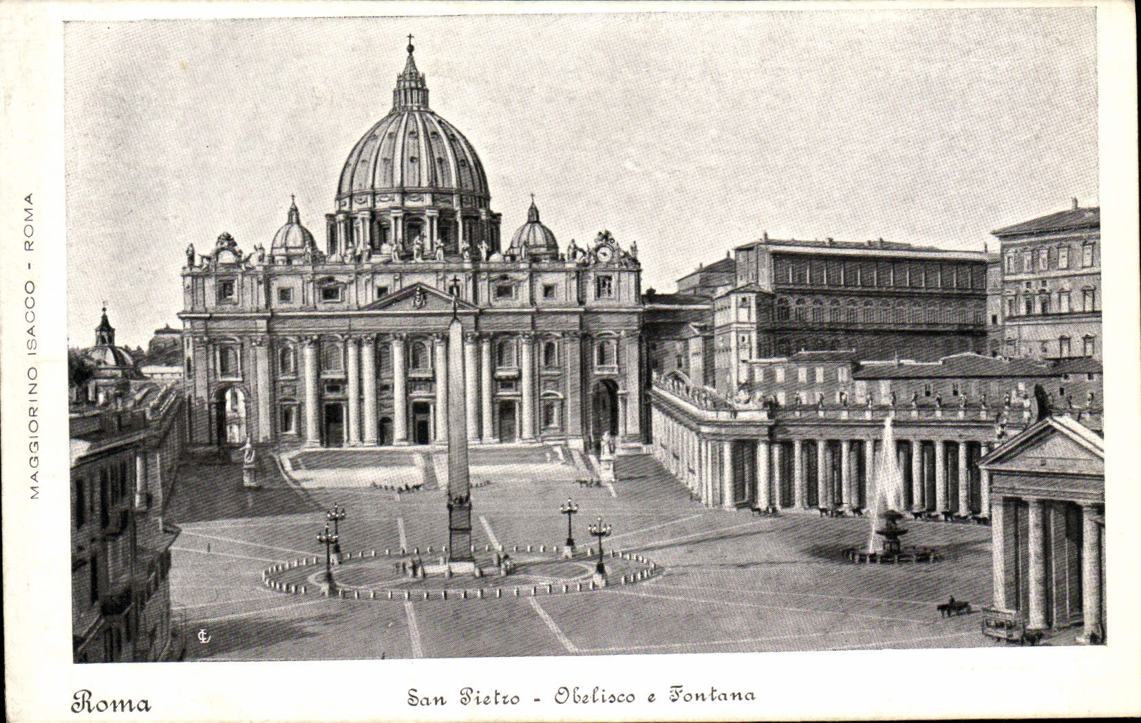 CPA Roma San Pietro Obelisco e Fontana