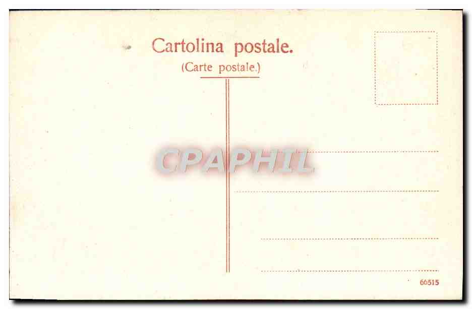CPA Genova Camposanto Galleria — Rückseite