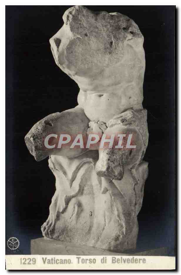CPA Roma Vaticano Torso Di Belvedere