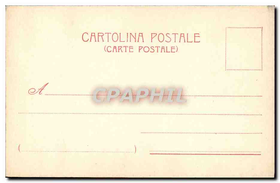 CPA Roma Pantheon Con il Monumento a Vittorio Emanuele — Rückseite