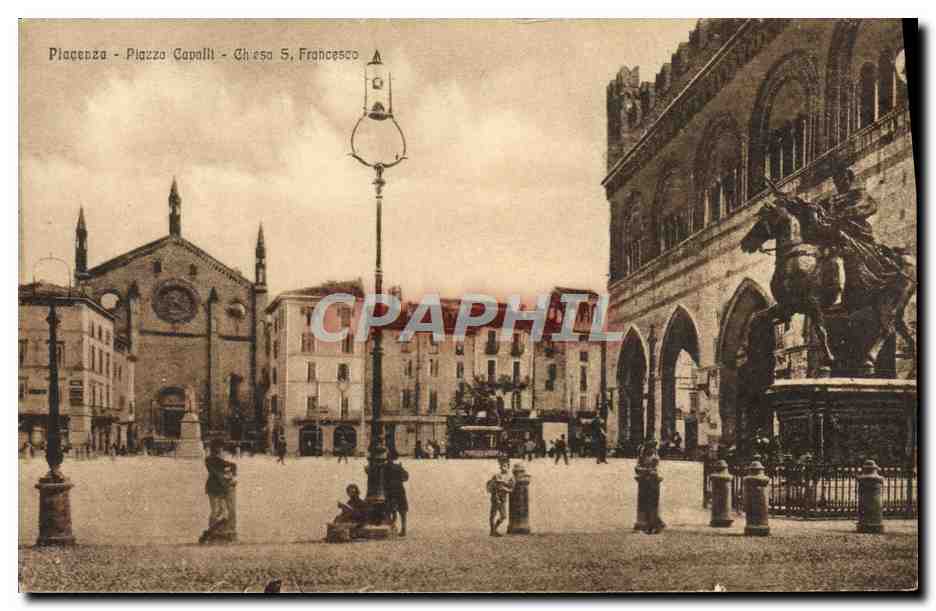 CPA Piacenza Piazza Cavalli Chiesa S Francesco