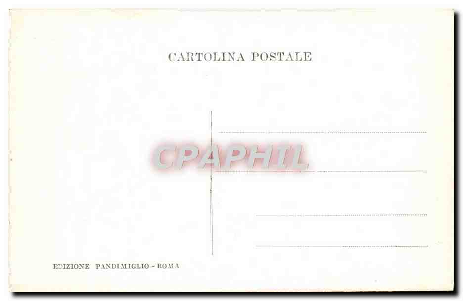 CPA Roma Villa Borghese Una Fontana Avanti al Museo — Rückseite
