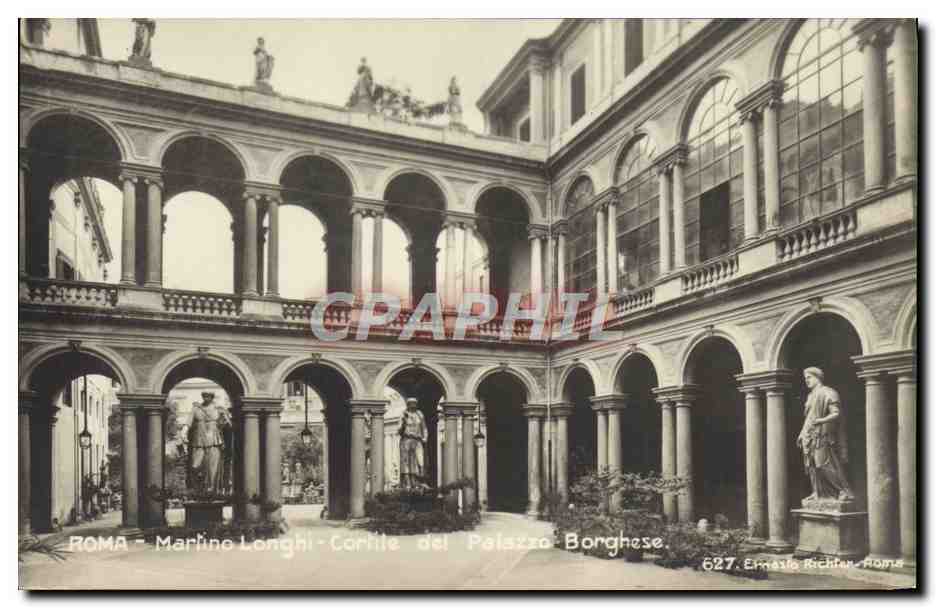 CPA Roma Martino Longhi Cortite del Palazzo Borghese