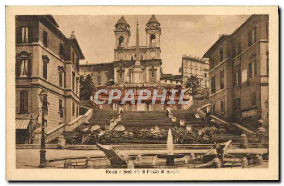 CPA Roma Scalinata di Piazza di Spagna