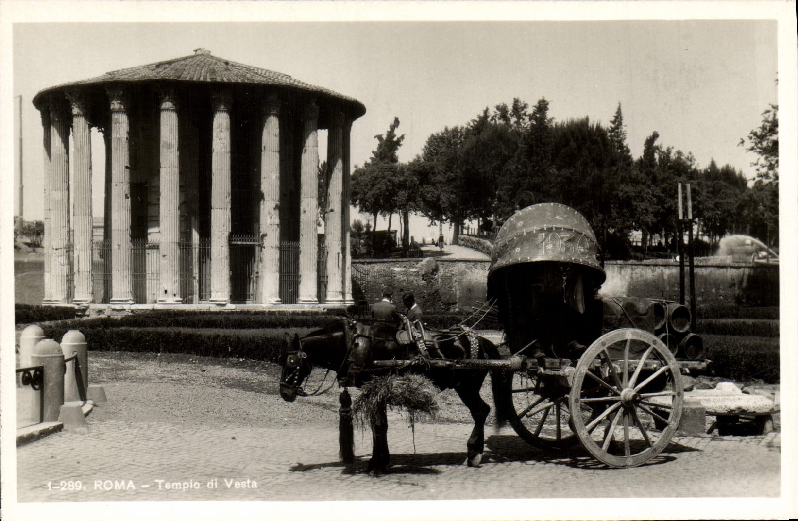 CPA Roma Templo Di Vasta Ane Mule 