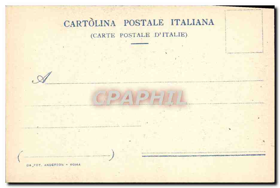 CPA Roma Via Appia Nuova Avanzi della Acquedotto di Claudo Boeufs — Rückseite