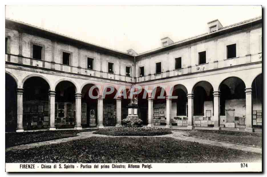 CPA Firenze Chiesa Spirite Porce del Primo Chiostro Alfonso Parigi
