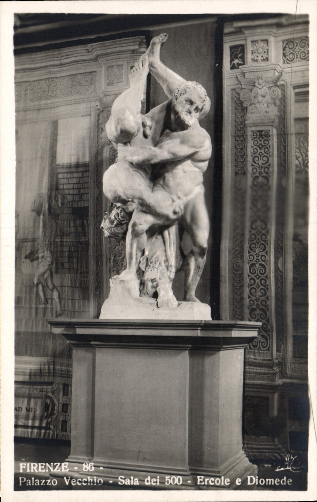 CPA Firenze Palazzo Vecchio Sala Dei 500 Ercole e Diomede