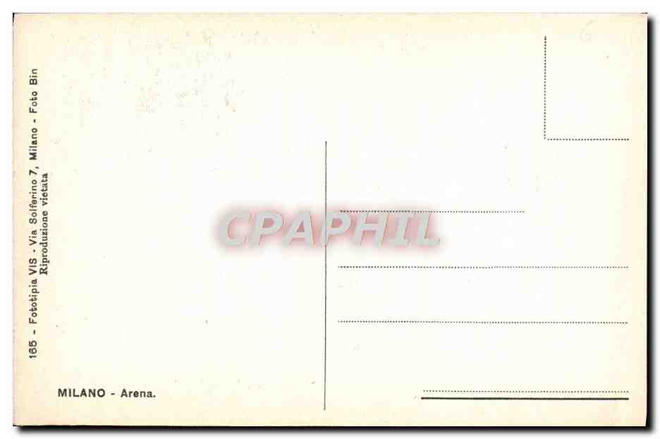 CPA Milano Arena — Verso