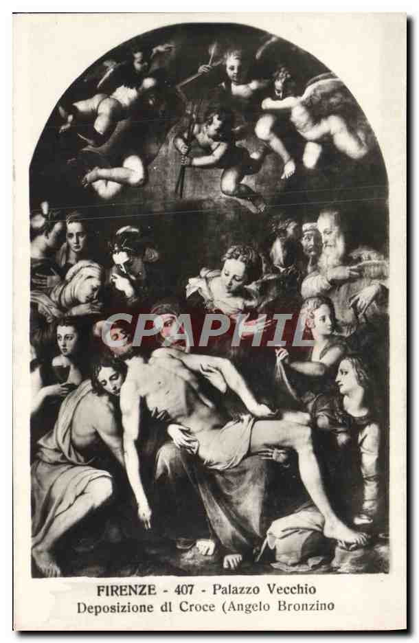 CPA Firenze Palazzo Vecchio Deposizione di Croce Angelo Bronzino