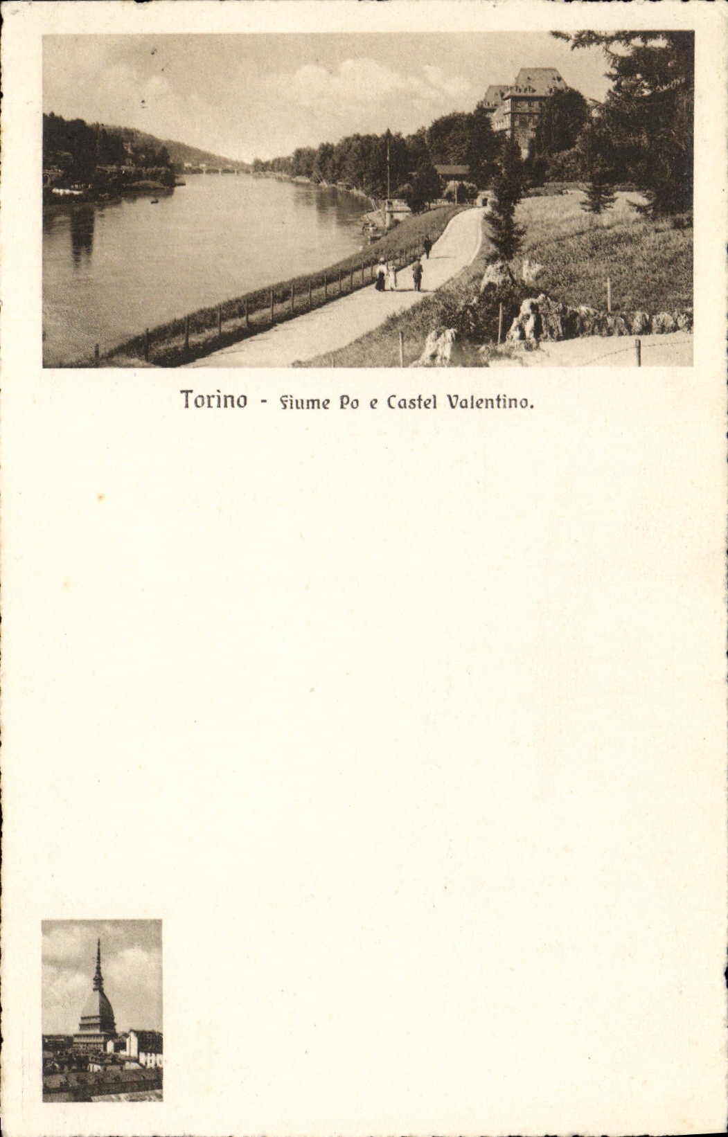 CPA Torino Fiume Po e Castel Valentino