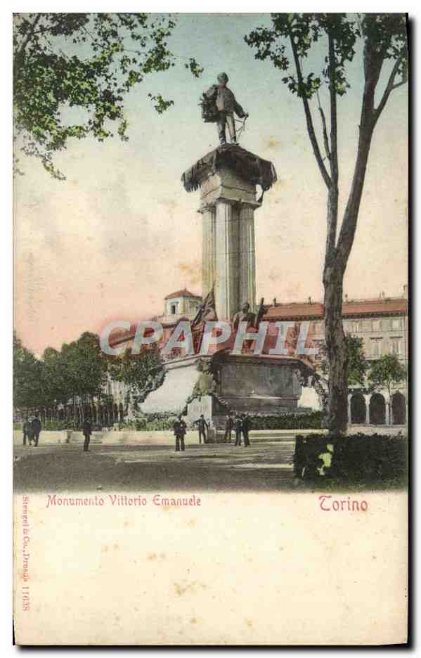 CPA Torino Monumento Vittorio Emanuele