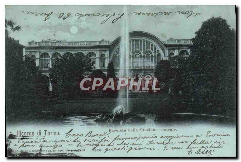 CPA Torino Facciata Della Stazione Centrale
