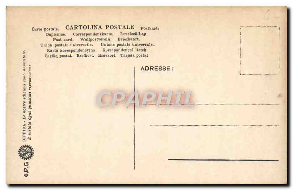 CPA Venezia Pal Duc Ratto D'Europa Pa Veronese — Rückseite