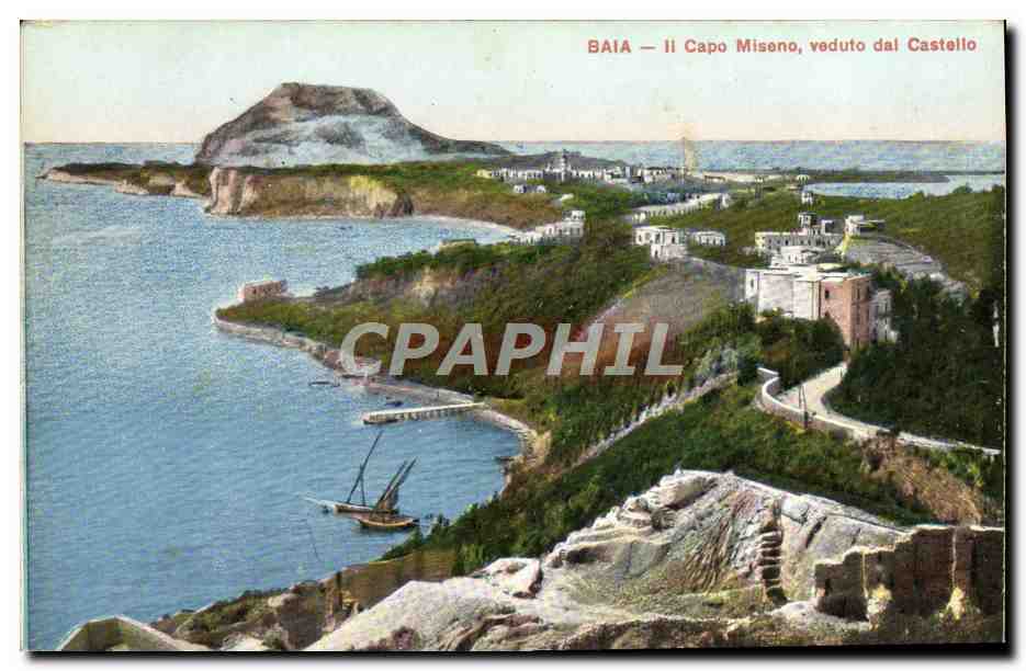 CPA Baia Il Capo Miseno veduto dal Castello