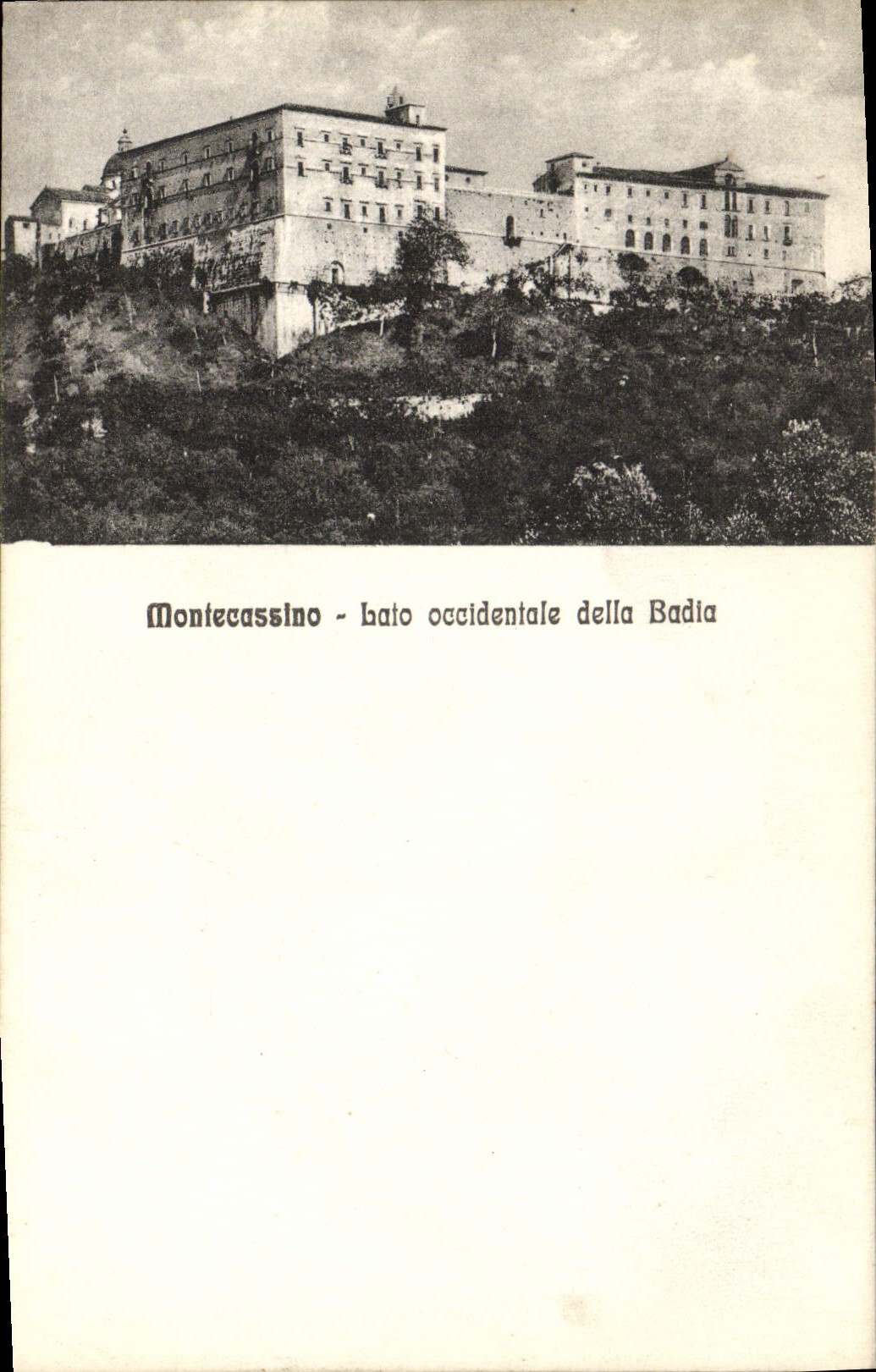 CPA Montecassino Lato Occidentale Della Badia