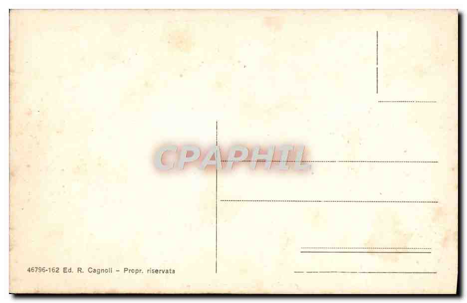 CPA Castel Gandolfo Lago E Villini — Rückseite