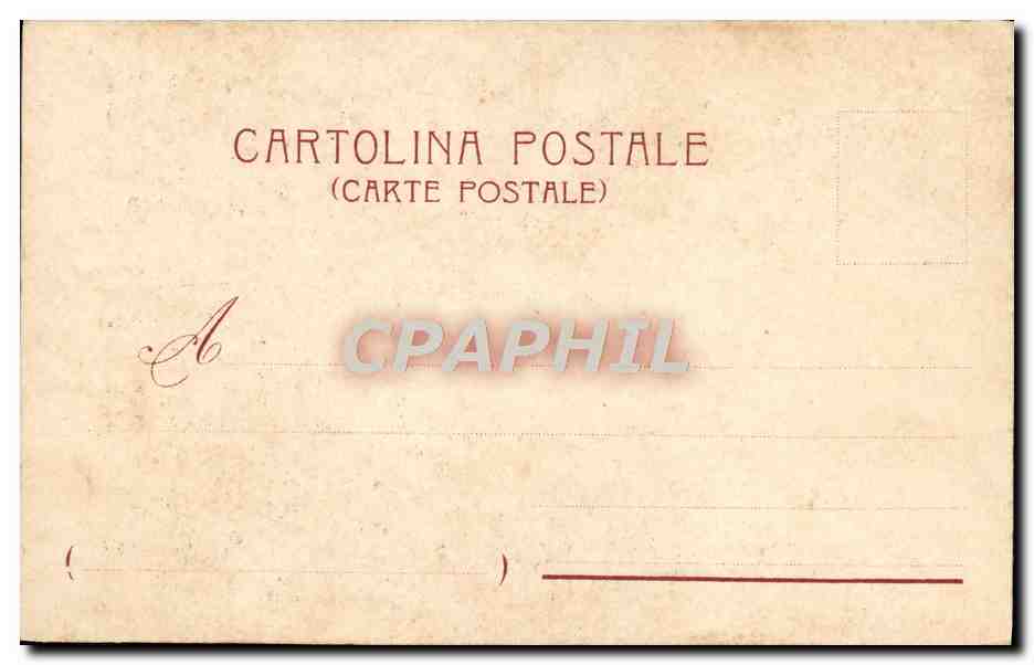 CPA Frascati Villa Aldobrandini Cascata — Rückseite