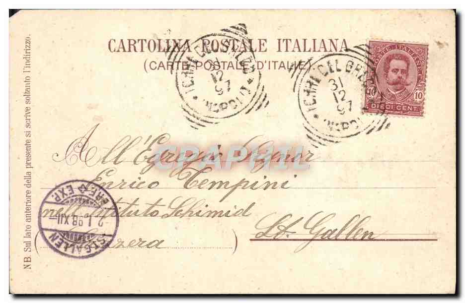 CPA Rioordo Dt Sorrento — Rückseite