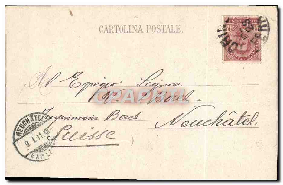CPA Torino Stazione di Porta Nuova — Rückseite