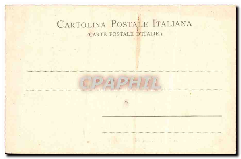 CPA Facciata Del Palazzo Reale Dal Lato Del Giardino Torino — Rückseite