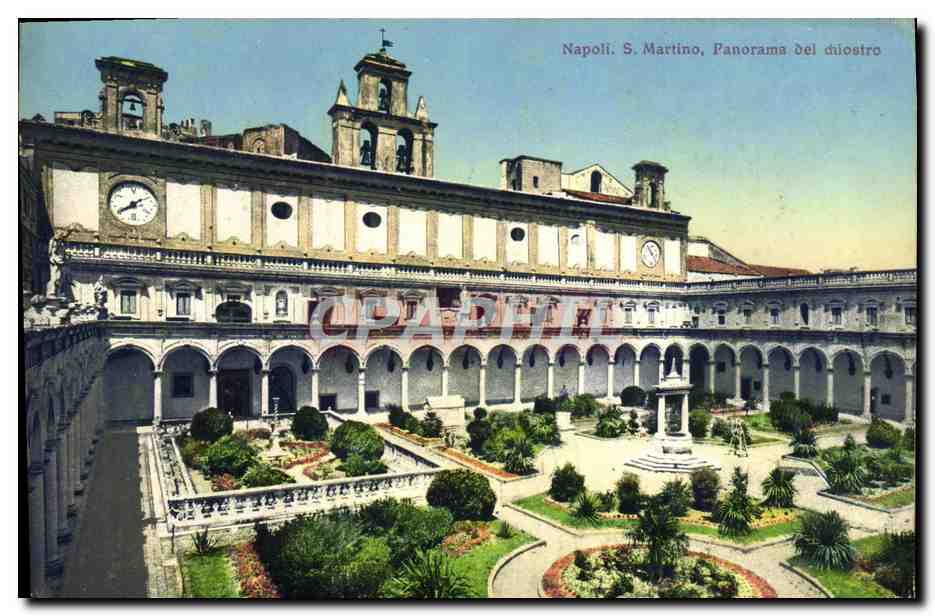 CPA Napoli S Martino Panorama Del chiostro