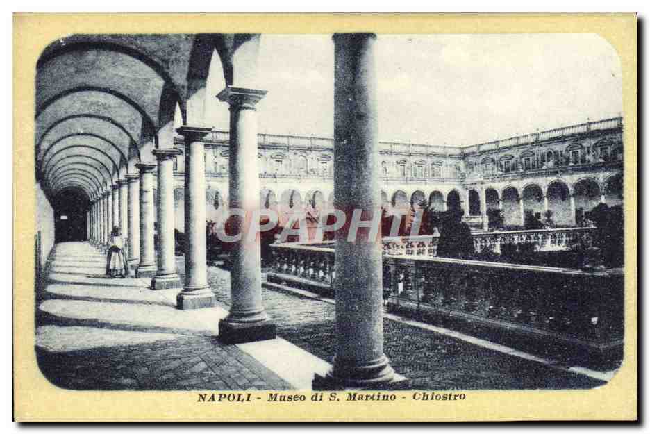 CPA Napoli Museo Di S Martino Chiostro