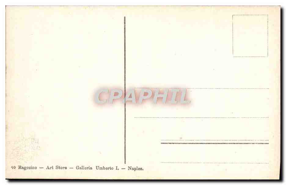 CPA Napoli Piazza Amedeo Eden Hotel — Verso