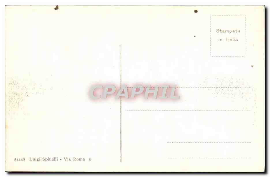 CPA Napoli Piazza Rione Amedeo Tramway — Verso