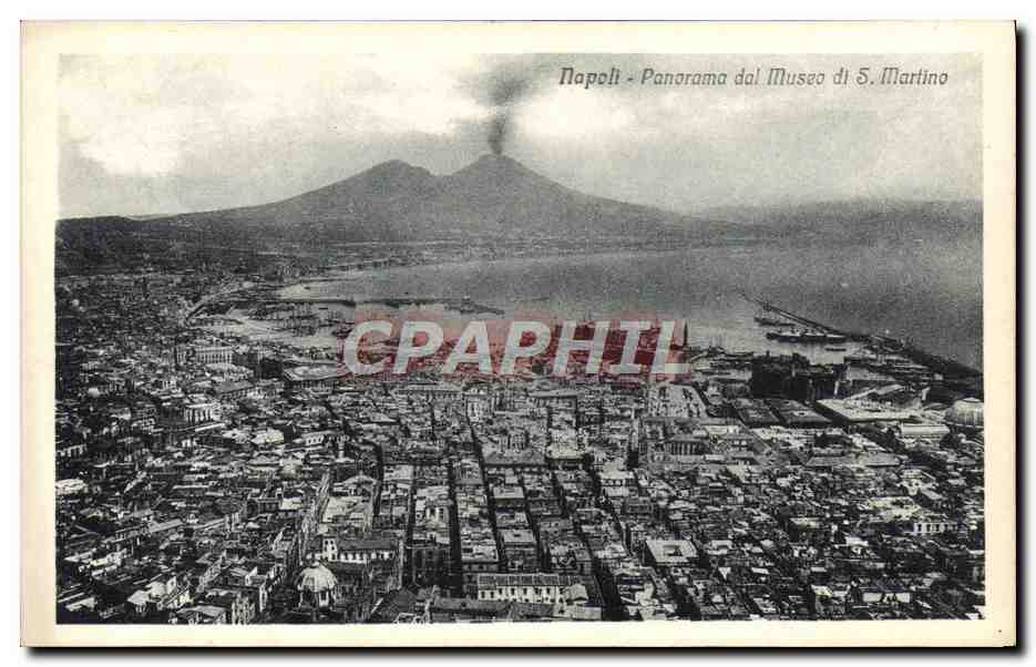 CPA Napoli Panorama Dal Museo Di S Martino