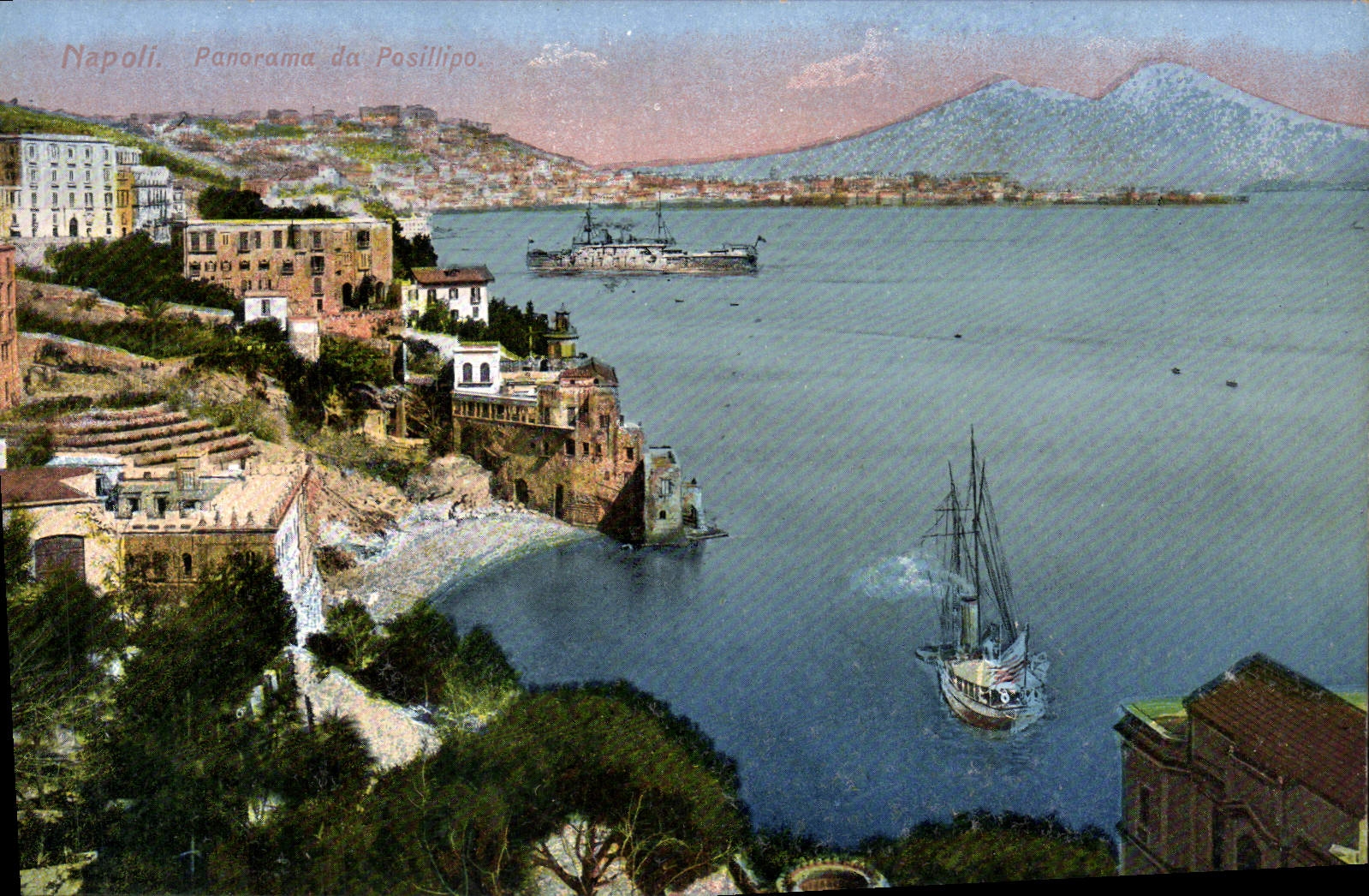 CPA Napoli Panorama Da Posillipo