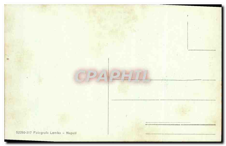 CPA Napoli Padre Rocco Museo S Martino — Verso