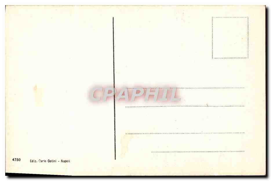 CPA Napoli Museo Nazionale Atlante Atlas — Verso