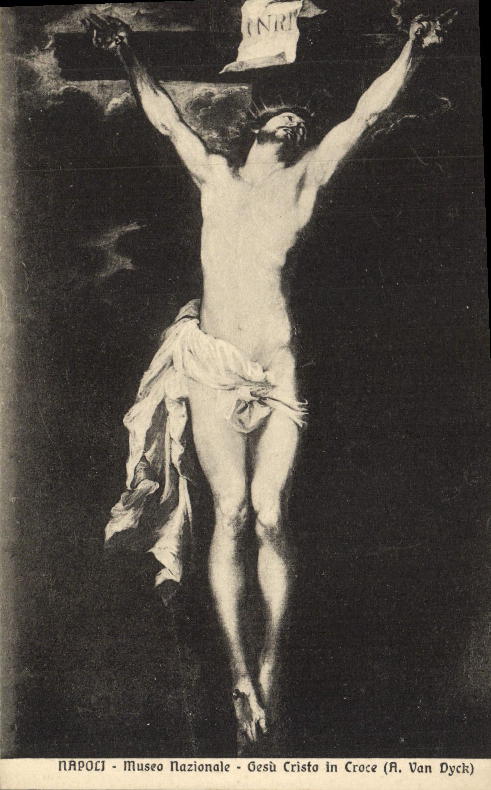 CPA Napoli Museo Nazionale Gesu Cristo In Croce Van Dyck