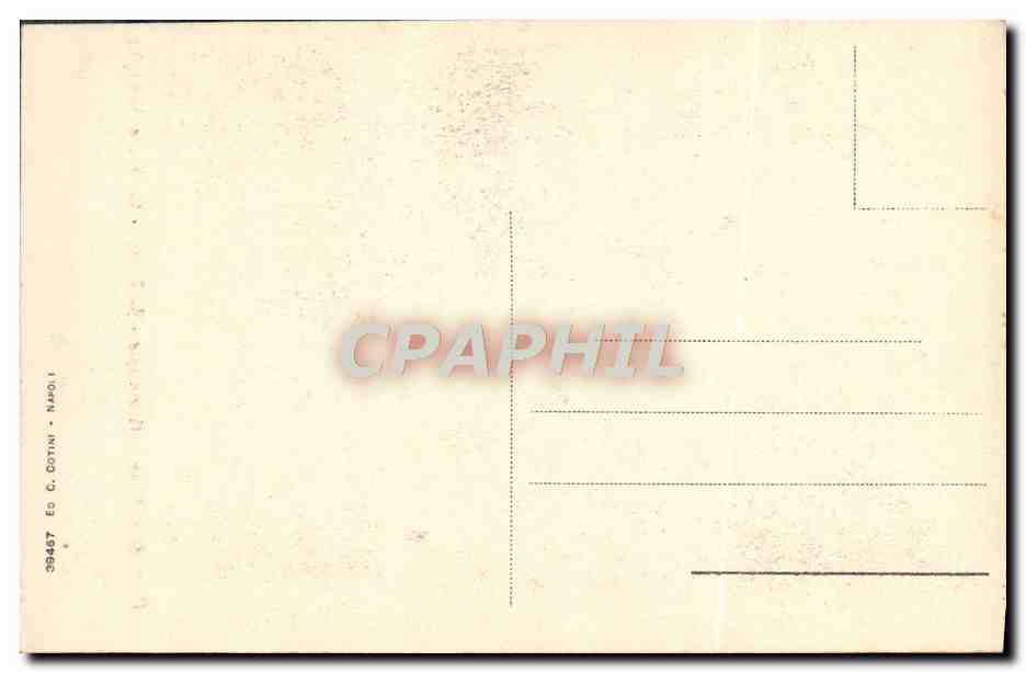 CPA Napoli Museo Nazionale Raffaello La Sacra Famiglia — Verso