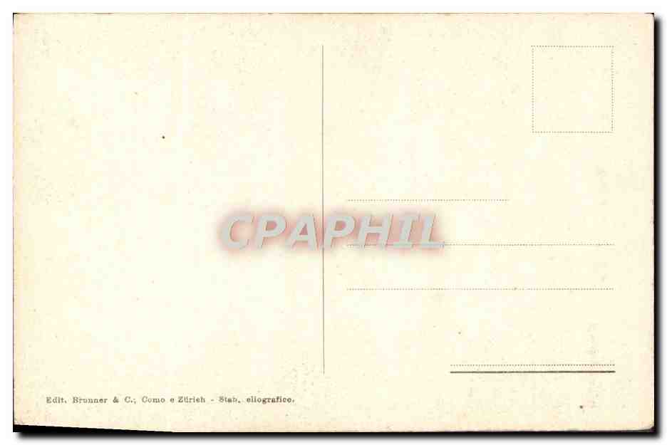 CPA Napoli Museo Nazionale Amore Con Delfino — Verso