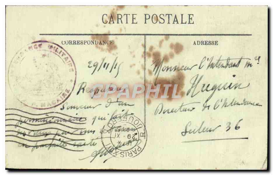 Paris — Die große Rutsche, Avenue de Suffren — LL. n°489 — Rückseite